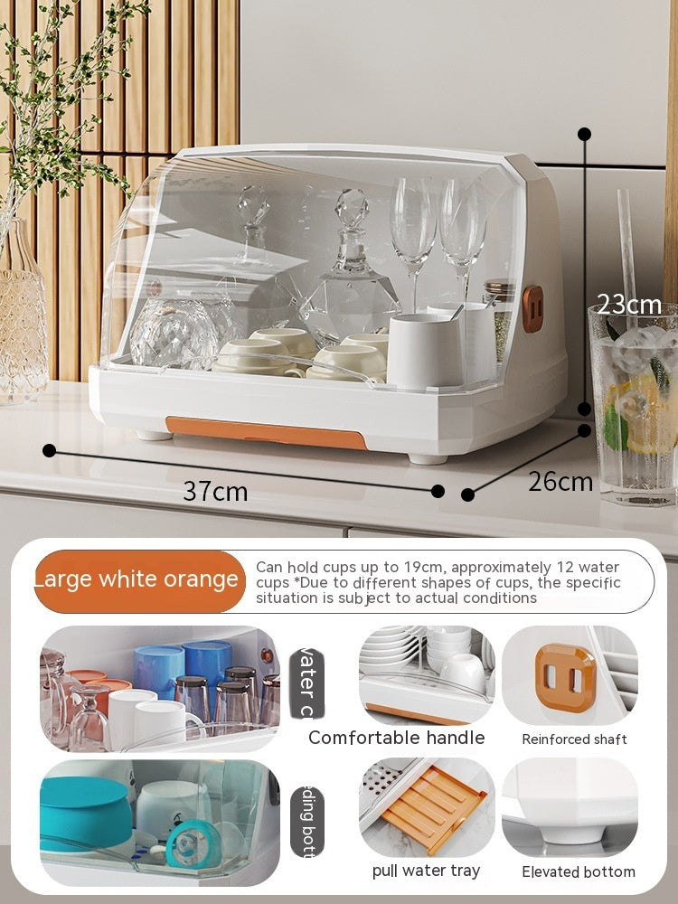 Cup Storage Box - Plastic Organizer Rack