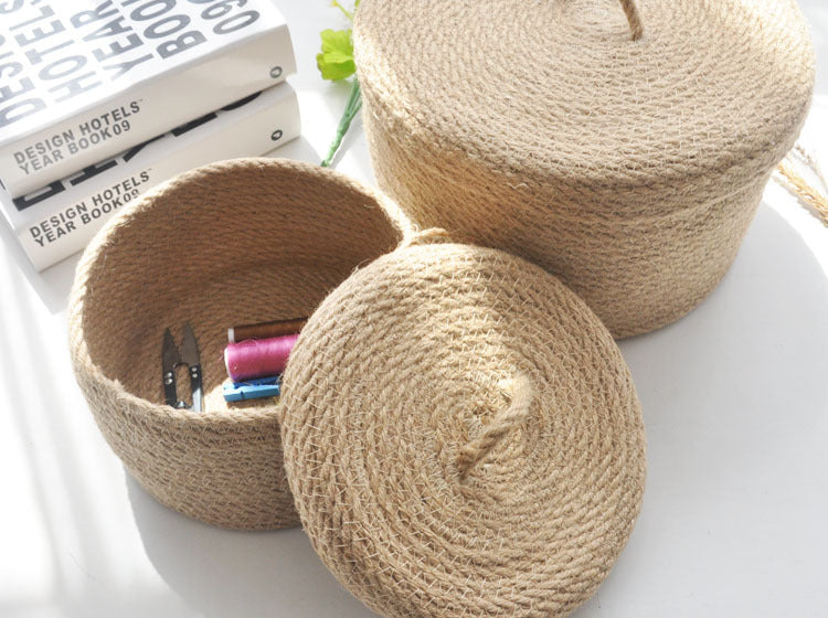 Japanese Linen Storage Basket