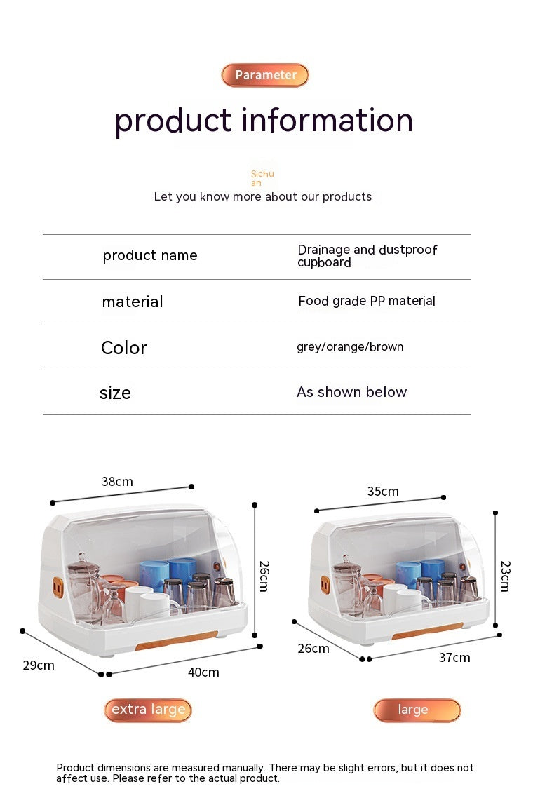 Cup Storage Box - Plastic Organizer Rack