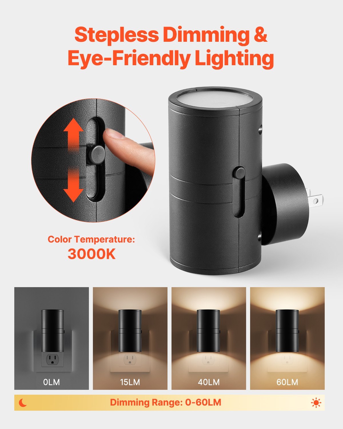 LED Night Light with Dusk to Dawn Sensor