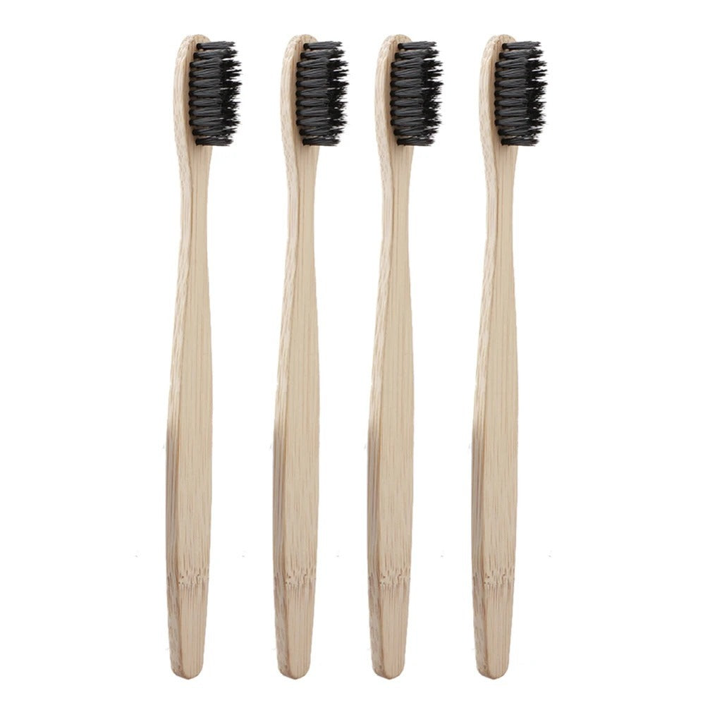 Bamboo Toothbrushes - 10 Pack Eco-Friendly