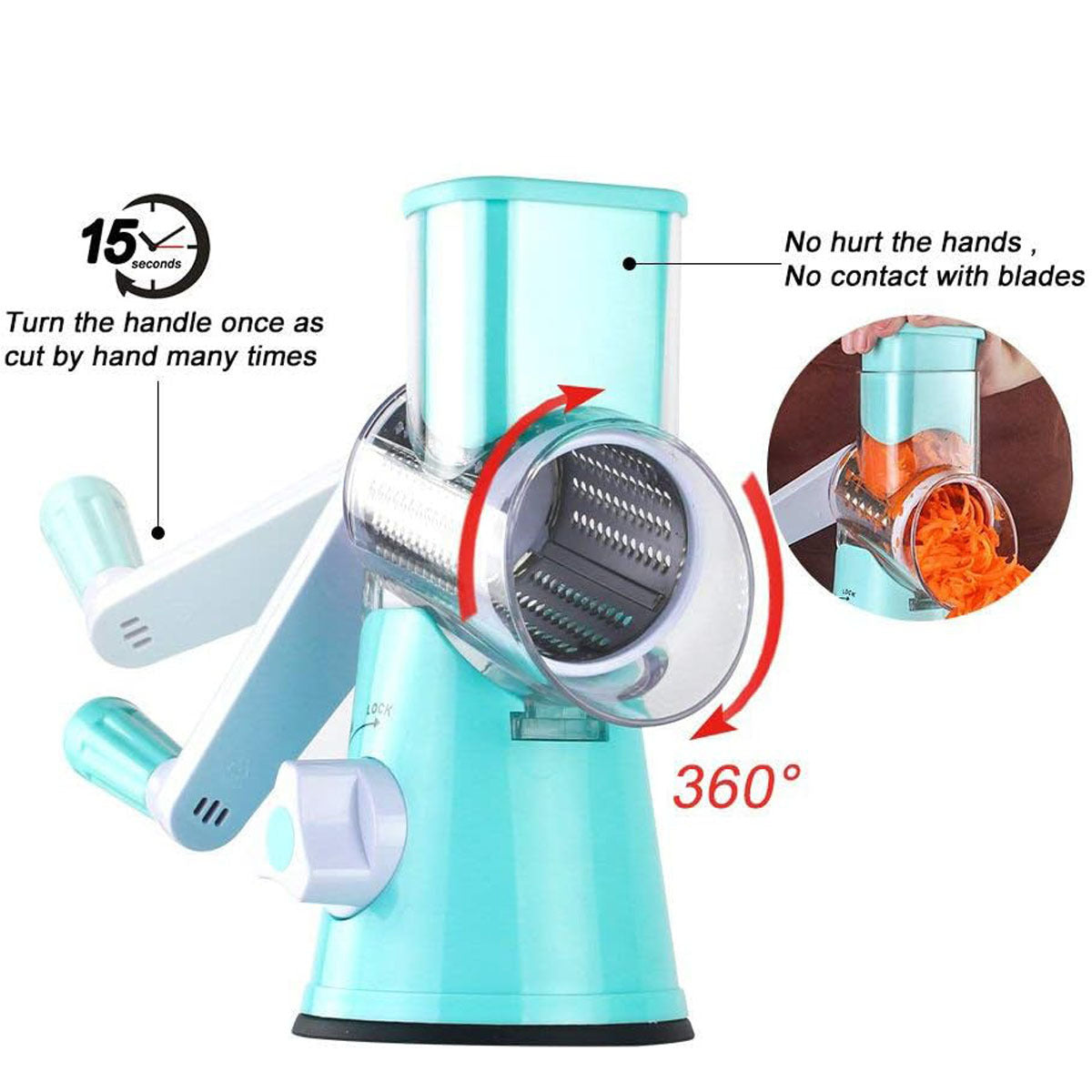 Manual Vegetable Slicer - Round Mandoline