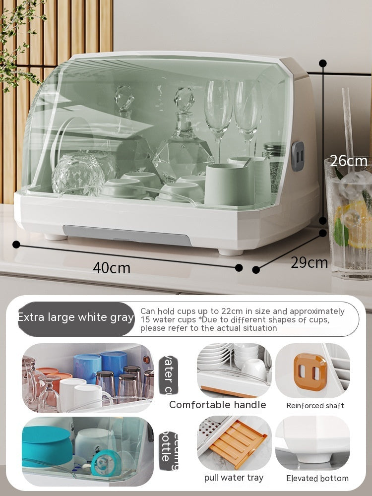 Cup Storage Box - Plastic Organizer Rack