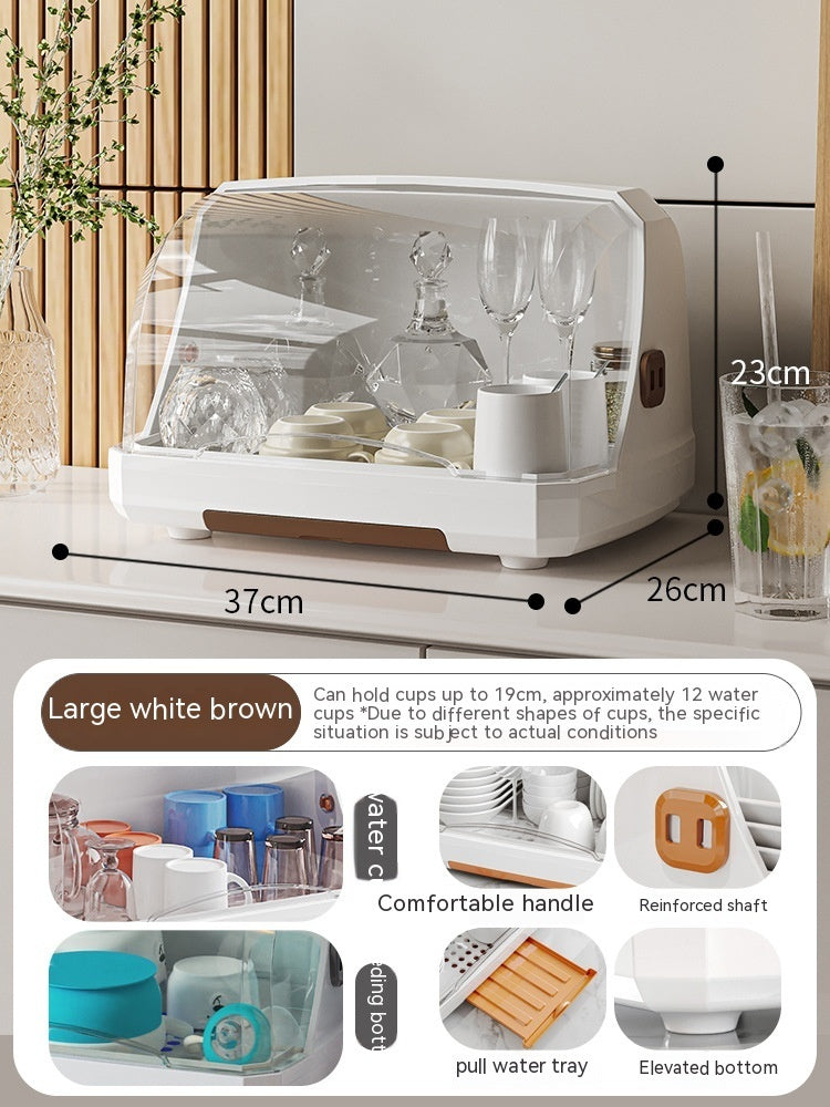 Cup Storage Box - Plastic Organizer Rack