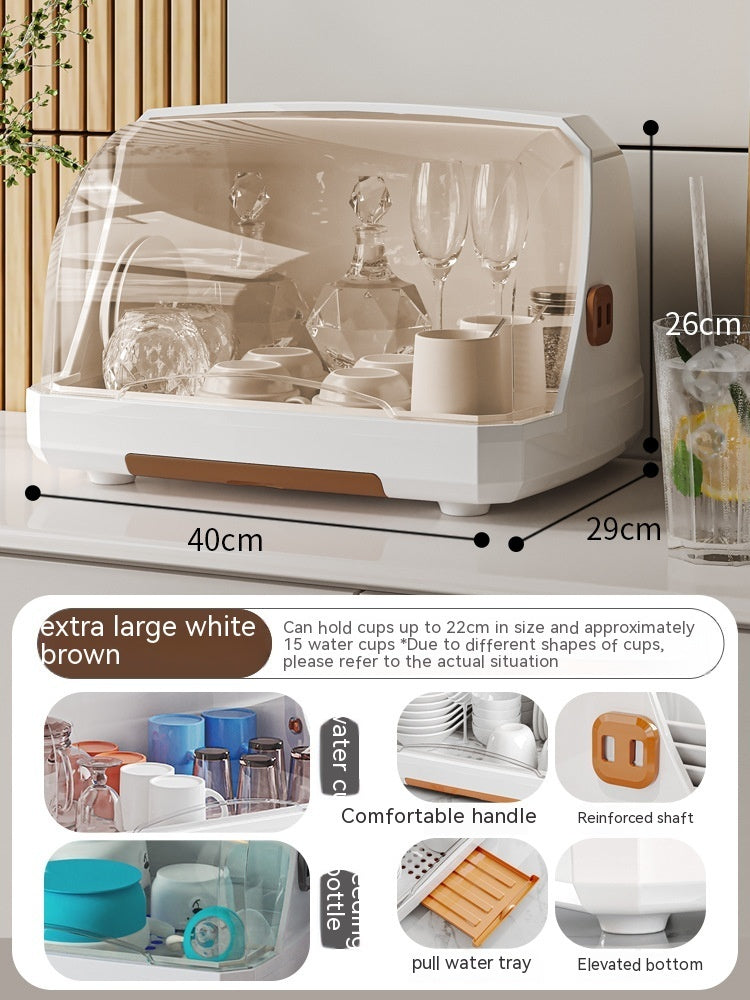 Cup Storage Box - Plastic Organizer Rack