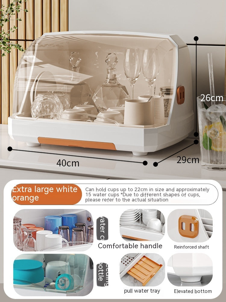 Cup Storage Box - Plastic Organizer Rack